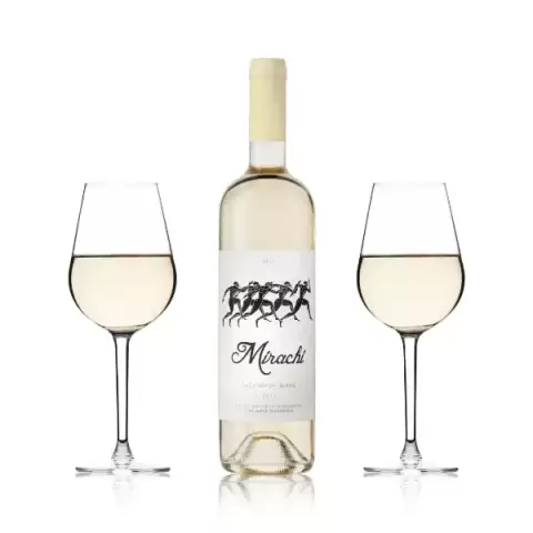 Vin blanc Mirachi Sauvignon Blanc de la Roumanie